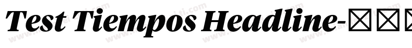 Test Tiempos Headline字体转换